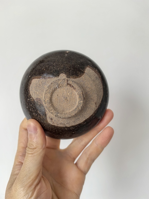古玩陶瓷遇林亭窯褐釉茶盞真品鑒賞圖