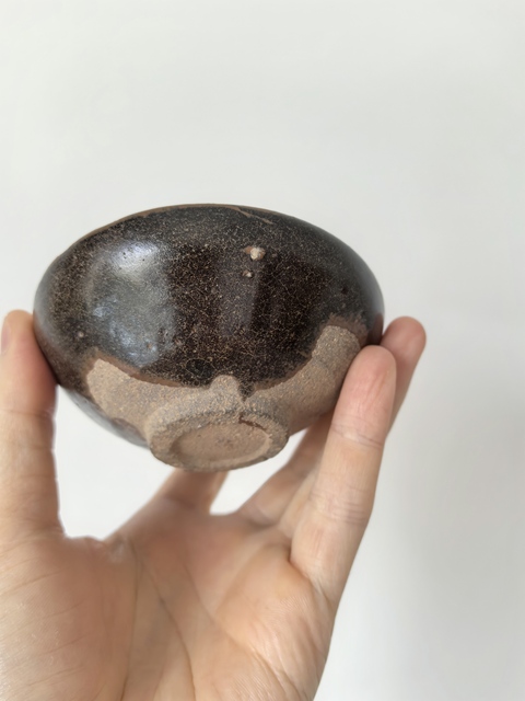 古玩陶瓷遇林亭窯褐釉茶盞真品鑒賞圖