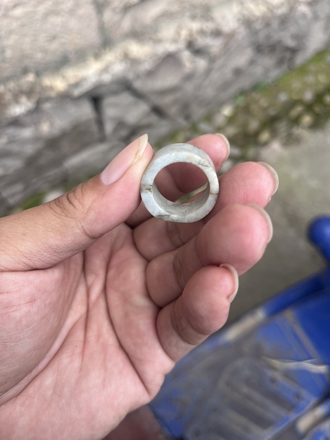 古玩玉器玉戒圈真品鑒賞圖