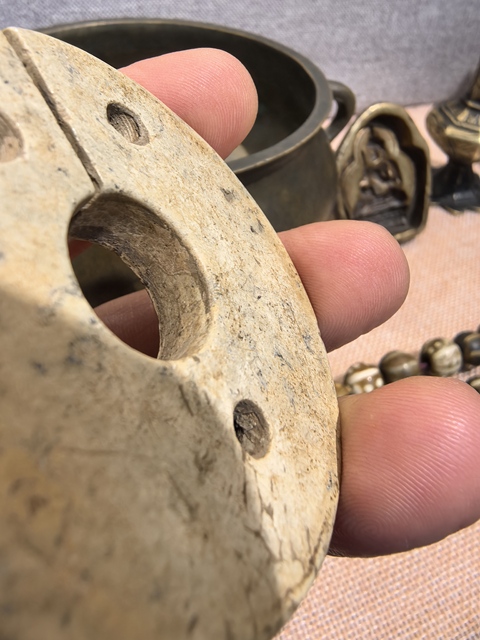 古玩玉器仿古做舊玉玦真品鑒賞圖