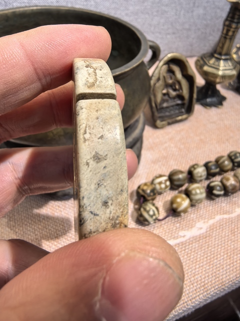 古玩玉器仿古做舊玉玦真品鑒賞圖