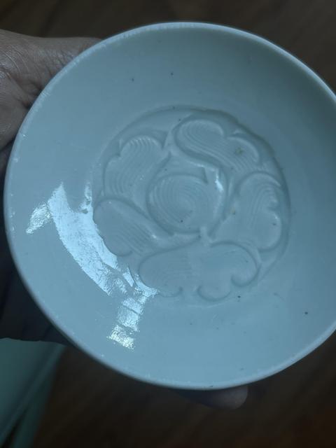古玩陶瓷青白釉刻花盤真品鑒賞圖