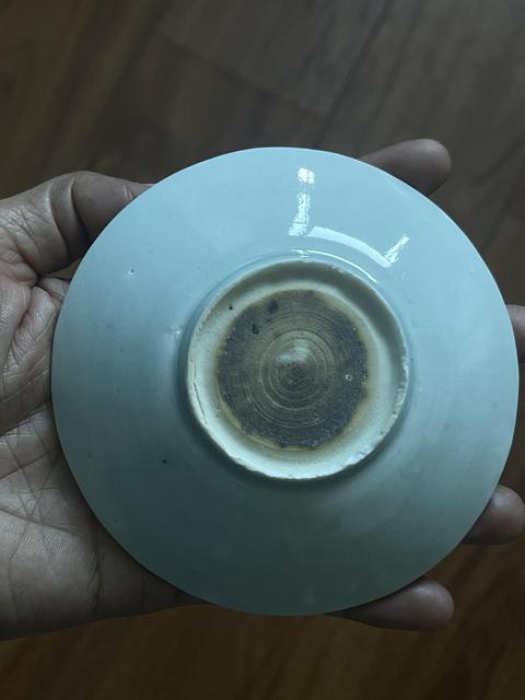古玩陶瓷青白釉刻花盤真品鑒賞圖