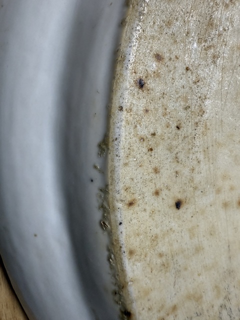 古玩陶瓷清代中期青花山水盤真品鑒賞圖