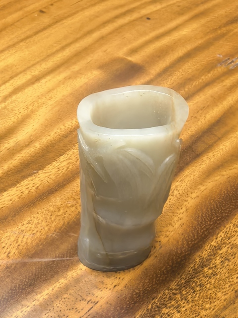 古玩玉器和田玉雕“筆筒”真品鑒賞圖