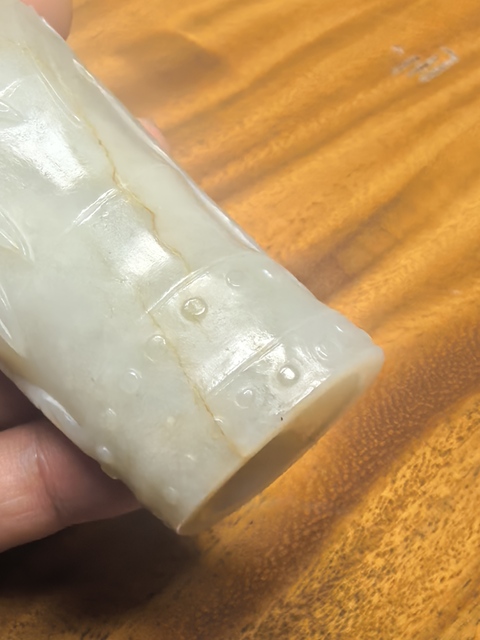 古玩玉器和田玉雕“筆筒”真品鑒賞圖