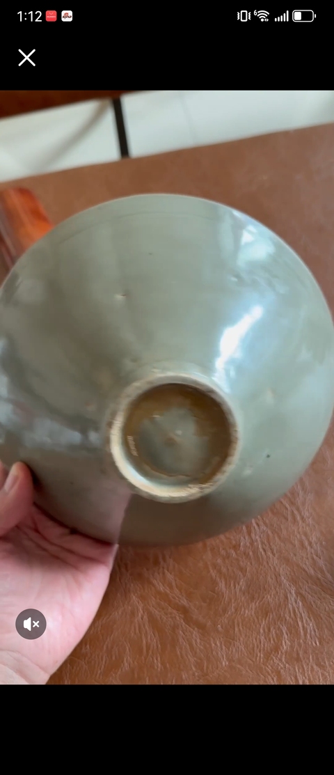 古玩陶瓷耀州窯六出筋碗真品鑒賞圖