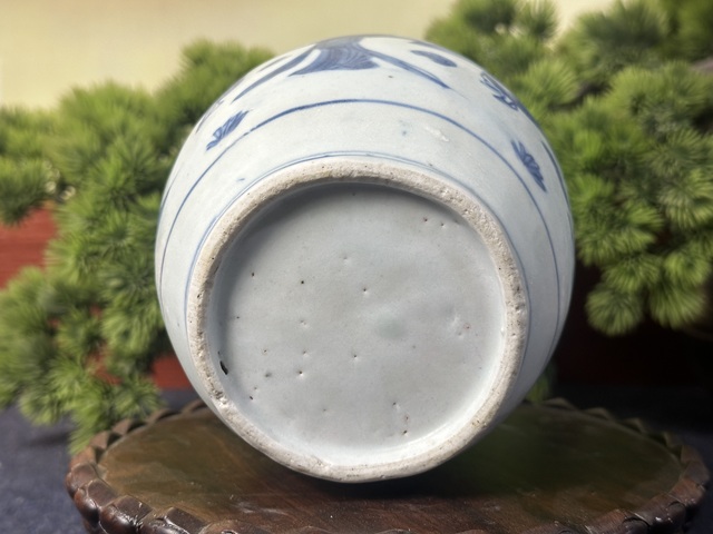 古玩陶瓷明晚期四妃四子罐真品鑒賞圖