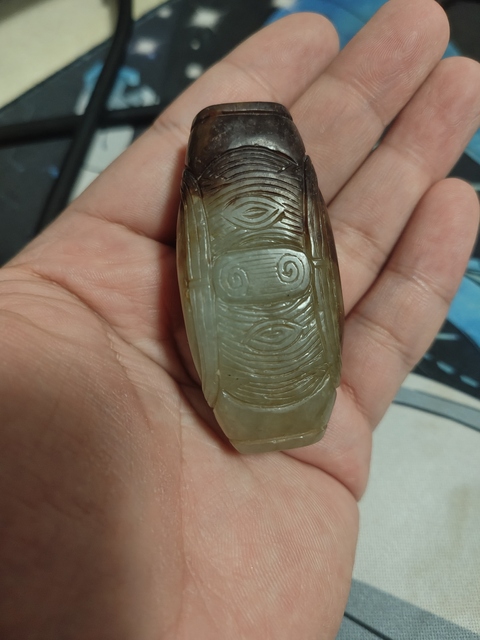 古玩玉器仿古玉勒子真品鑒賞圖