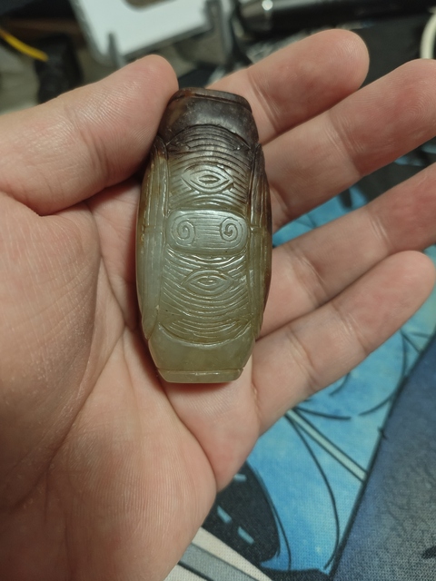 古玩玉器仿古玉勒子真品鑒賞圖