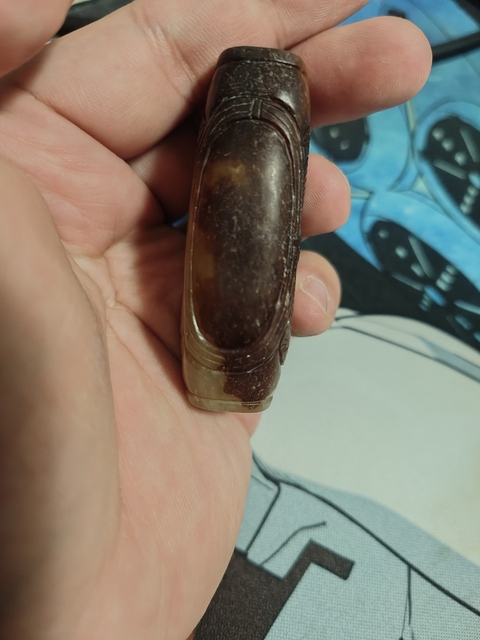 古玩玉器仿古玉勒子真品鑒賞圖