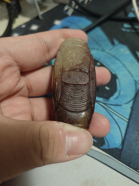 古玩玉器仿古玉勒子真品鑒賞圖