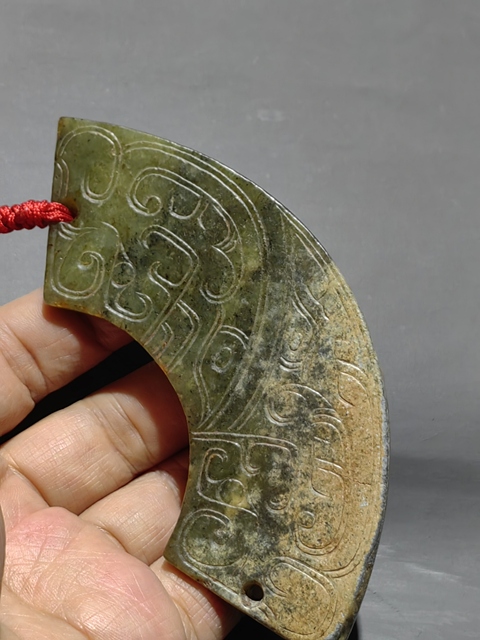 古玩玉器仿古玉璜真品鑒賞圖
