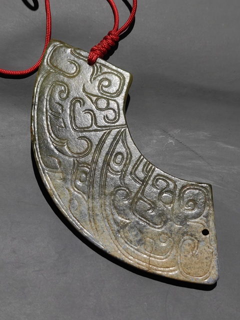 古玩玉器仿古玉璜真品鑒賞圖