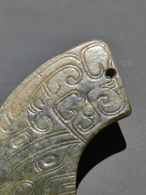古玩玉器仿古玉璜真品鑒賞圖