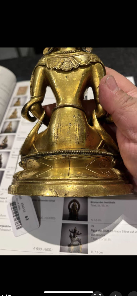 古玩銅器銅造像真品鑒賞圖