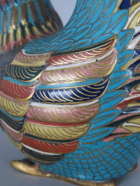 古玩雜項銅胎掐絲琺瑯真品鑒賞圖