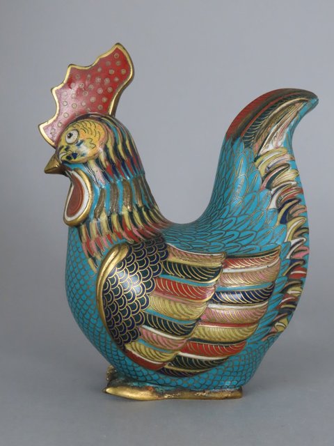 古玩雜項銅胎掐絲琺瑯真品鑒賞圖