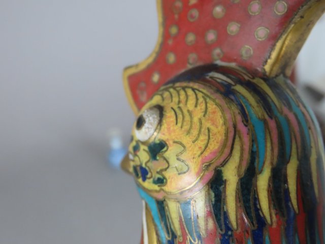 古玩雜項銅胎掐絲琺瑯真品鑒賞圖