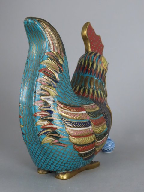 古玩雜項銅胎掐絲琺瑯真品鑒賞圖