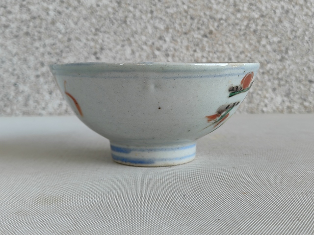 古玩陶瓷青花五彩碗真品鑒賞圖