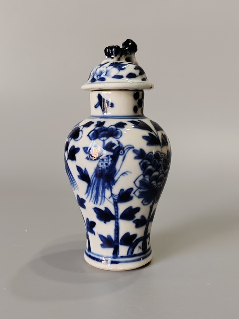 古玩陶瓷清光緒花鳥瓶·全品拍賣，當前價格201元