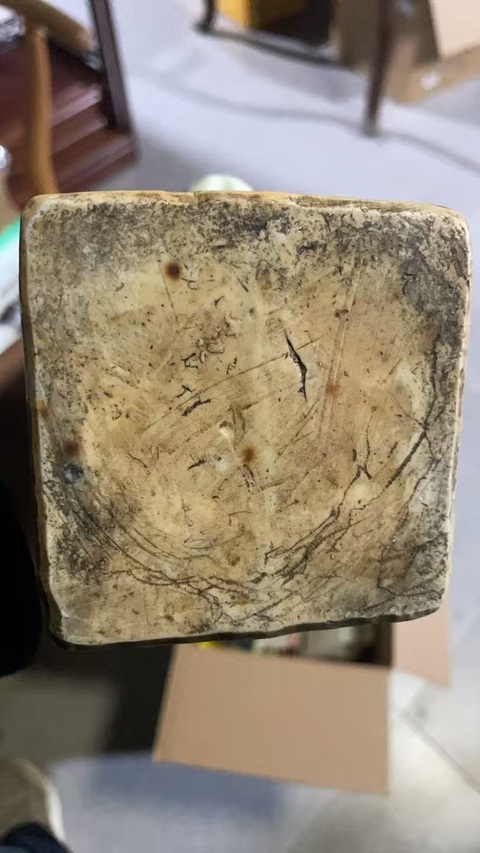 古玩陶瓷五彩人物瓷像真品鑒賞圖