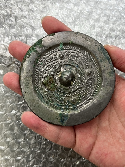 古玩銅器銅鏡真品鑒賞圖