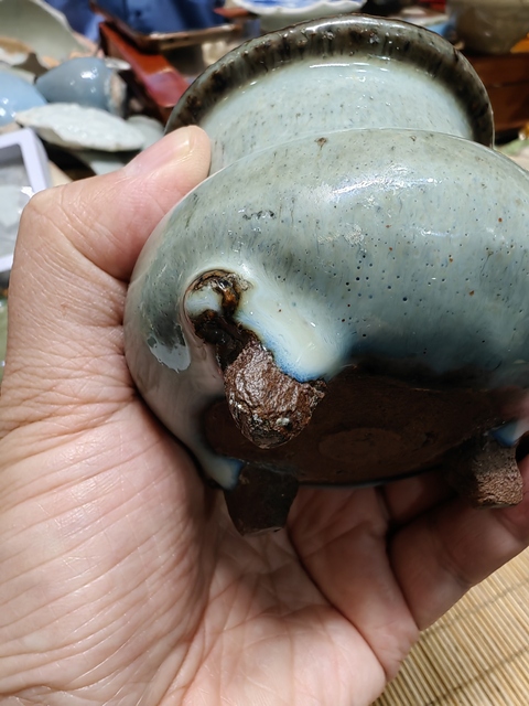 古玩陶瓷鈞窯爐真品鑒賞圖