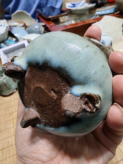 古玩陶瓷鈞窯爐真品鑒賞圖
