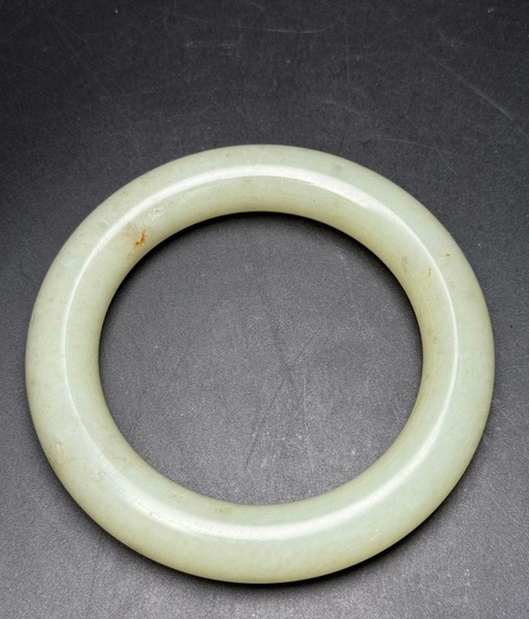 古玩玉器和田玉雕“素紋手鐲”真品鑒賞圖