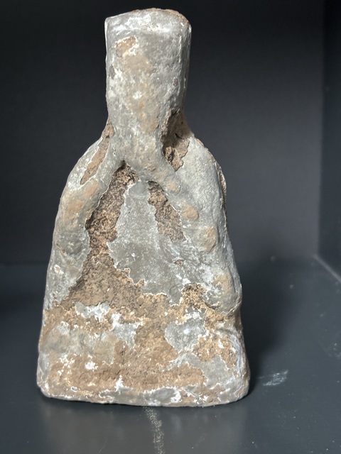 古玩陶瓷漢·灰陶樂技俑真品鑒賞圖
