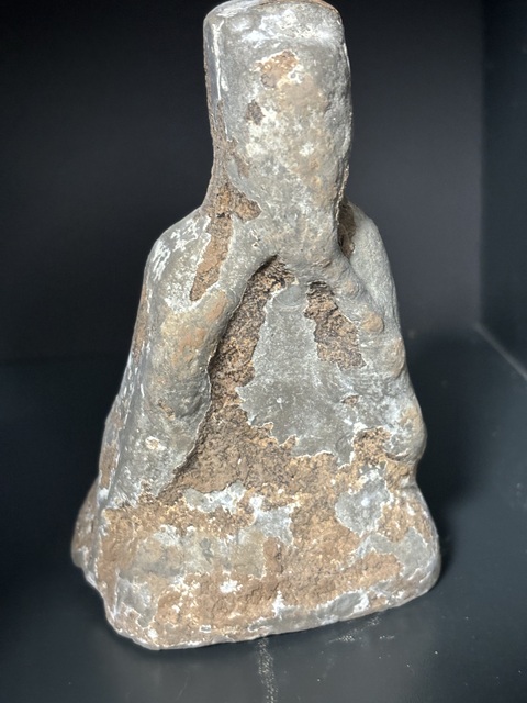古玩陶瓷漢·灰陶樂技俑真品鑒賞圖