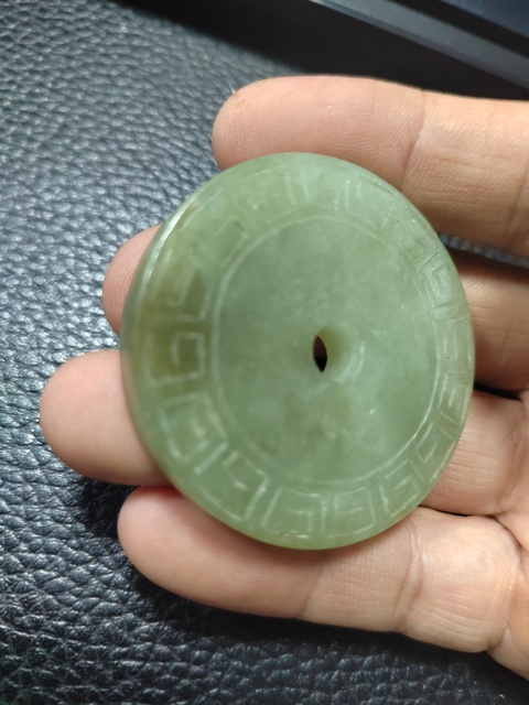 古玩玉器和田玉雕“回紋璧”真品鑒賞圖