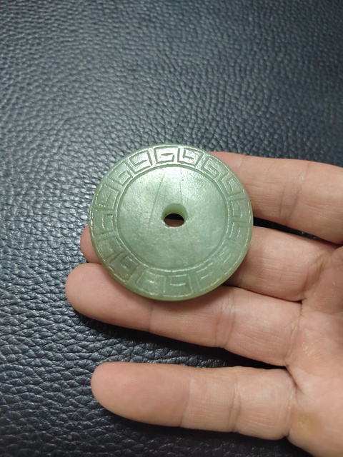 古玩玉器和田玉雕“回紋璧”真品鑒賞圖