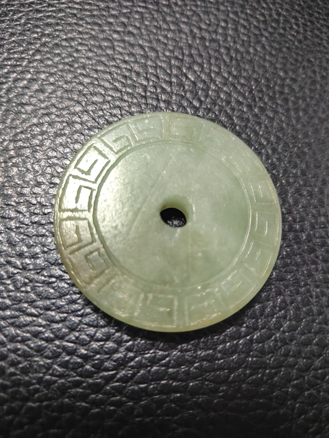 古玩玉器和田玉雕“回紋璧”真品鑒賞圖