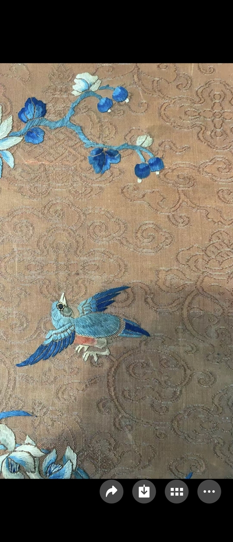 古玩雜項蘇繡花鳥真品鑒賞圖