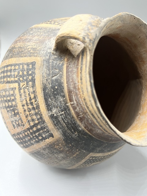 古玩陶瓷文化期彩陶雙系罐真品鑒賞圖