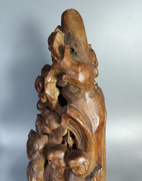 古玩雜項竹雕擺件真品鑒賞圖