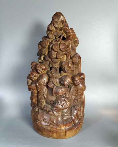 古玩雜項竹雕擺件真品鑒賞圖