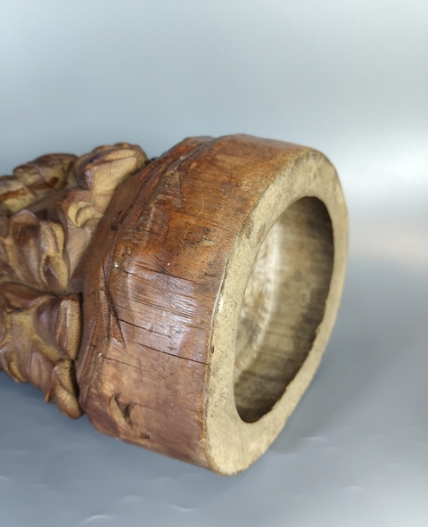 古玩雜項竹雕擺件真品鑒賞圖