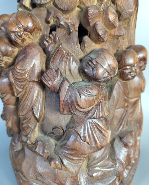 古玩雜項竹雕擺件真品鑒賞圖