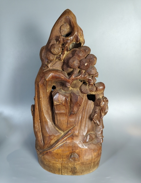 古玩雜項竹雕擺件真品鑒賞圖
