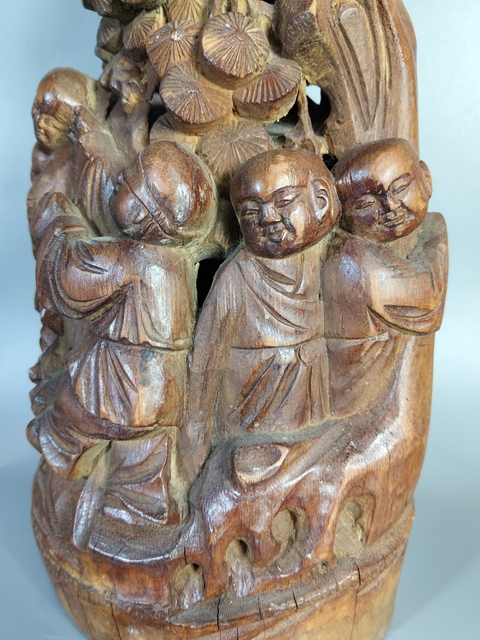 古玩雜項竹雕擺件真品鑒賞圖