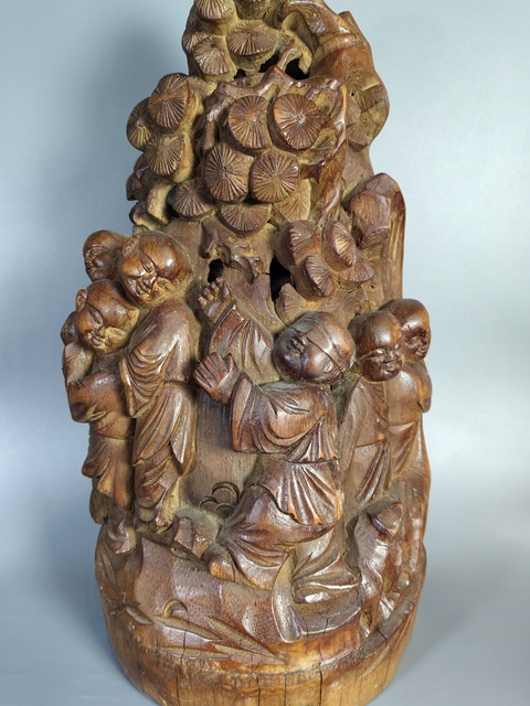 古玩雜項竹雕擺件真品鑒賞圖