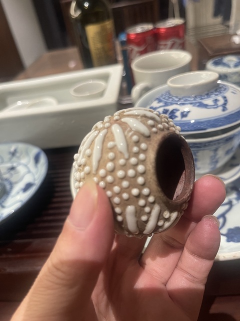 古玩陶瓷珍珠釉水盂真品鑒賞圖