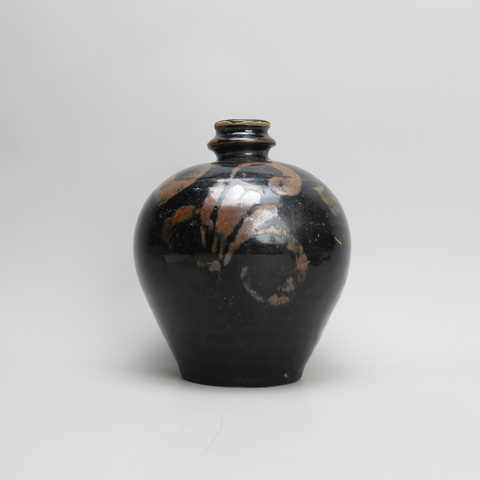古玩陶瓷鐵銹花嘟嚕瓶真品鑒賞圖