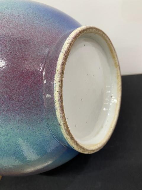古玩陶瓷清晚期桃花洞賞瓶真品鑒賞圖
