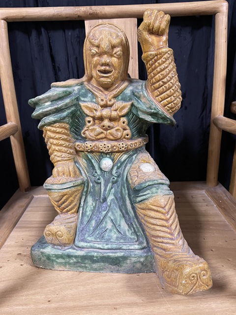 古玩陶瓷琉璃釉人物造像真品鑒賞圖