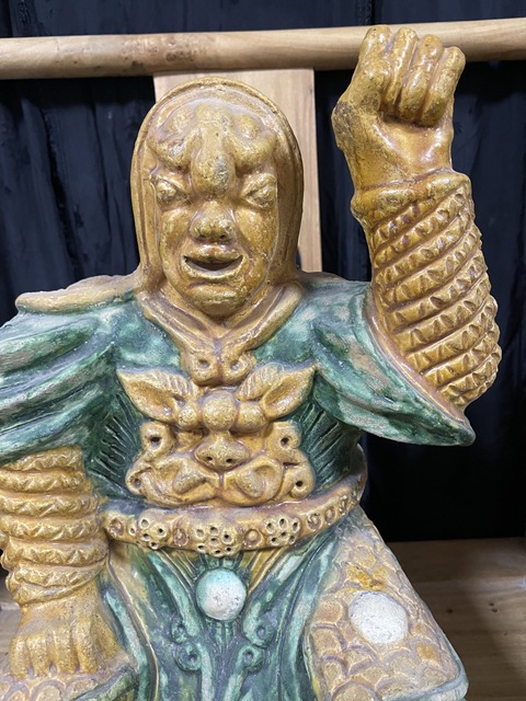 古玩陶瓷琉璃釉人物造像真品鑒賞圖